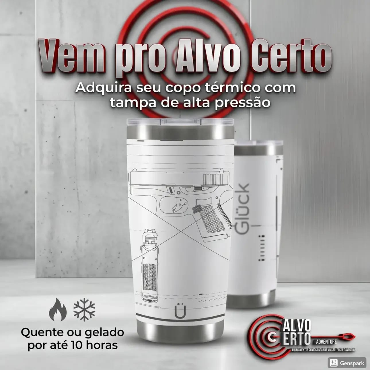 Garrafa Térmica Tática 500mL